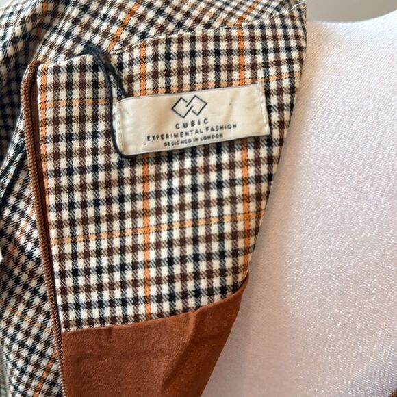 NWT Cubic Dress Womens Plaid- measurements in photos - Picture 8 of 14